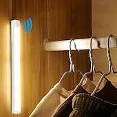 cheap Cabinet Light-6PCS Motion Sensor LED Cabinet Lights - USB Rechargeable Night Reading Lights for Wardrobe, Kitchen, Stairs &amp; Bookshelves 20/30cm