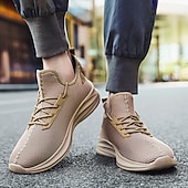 abordables Zapatillas de Correr para Hombres-Zapatillas de running de malla verde neón para hombre: zapatillas ligeras y transpirables para deportes, gimnasio y ropa informal