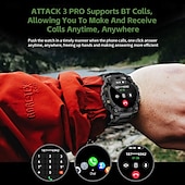 abordables Relojes inteligentes-LOKMAT ATTACK 3 PRO Reloj inteligente 1.39 pulgada Smartwatch Reloj elegante Bluetooth Podómetro Recordatorio de Llamadas Seguimiento de Actividad Compatible con Android iOS Mujer Hombre Larga espera