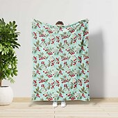 cheap Blankets &amp; Throws-Fresh Flower Pattern Super Soft  Throws Blanket, Novelty Flannel Throw Blankets Warm 3D Printed All Seasons  Gifts Big Blanket