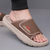 preiswerte Urlaubsandalen-Verstellbare Slide-Sandalen für Herren – bequeme, rutschfeste, leichte Freizeit-Hausschuhe für drinnen und draußen