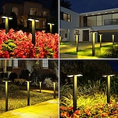 ieftine Lumini de Craciun-2/4 buc lumină solară pentru alee, lumină de grădină exterioară, iluminare automată impermeabilă, la întuneric, casă, grădină, gazon, Crăciun, Halloween, decorațiuni, lumină solară de sol