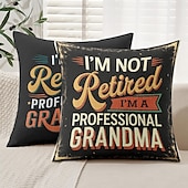 billige &quot;Quotes&amp;Saying Style&quot;-vintage dekorative putetrekk 1 stk morsomt sitat myk firkantet sofa putetrekk putetrekk for soverom stue sofa stol