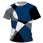 billiga Pojkens 3D Vision &amp; Geometri-Pojkar 3D Grafisk T-shirt Kortärmad Sommar Vår Mode Grundläggande Barn 4-12 år Rund hals Utomhus Ledigt Dagligen Normal