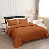 cheap Duvet Cover Sets-Duvet Cover Queen Size 3 Piece Queen Duvet Cover Set, Soft Double Brushed Queen Size Duvet Covers with Zipper Closure, 1 Duvet Cover and 2 Pillow Shams