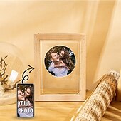 זול מתנת חתונה-מסגרת תאורת לילה אקרילית אישית - מתנת יום האהבה מותאמת לאוהבים קבלת פנים ליום נישואין