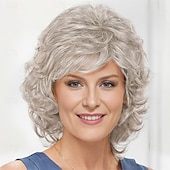 זול פאה מבוגרת-long color me beautiful whisperlite bay מאת פולה יאנג - שכבות ארוכות ורכות עם צדדים מוברשים קדימה או אחורה למראה טבעי / גוונים רב-גווניים של חום כסף בלונד ואדום
