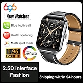 cheap Smartwatch-696 MT67 Smart Watch 1.96 inch Smartwatch Fitness Running Watch Bluetooth ECG+PPG Pedometer Call Reminder Compatible with Android iOS Women Men Long Standby Waterproof Media Control IP 67 40mm Watch