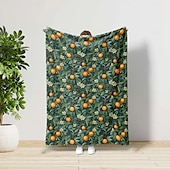 cheap Blankets &amp; Throws-Inspired By William Morris Floral Fruit Pattern Super Soft Throws Blanket, Novelty Flannel Throw Blankets Warm 3D Printed All Seasons Gifts Big Blanket