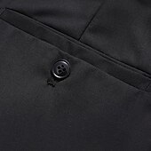 cheap Slim-Men&#039;s Dress Pants Trousers Suit Pants Pocket Plain Comfort Soft Full Length Formal Wedding Party Elegant Fashion Black Dark Red