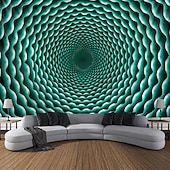 cheap Trippy Tapestries-3D Vortex Hanging Tapestry Dazzling Optical Illusion Wall Art Large Tapestry Mural Decor Photograph Backdrop Blanket Curtain Home Bedroom Living Room Decoration