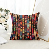 baratos Estilo Vintage-Capa de Almofadas Decorativas Floral 1PC Capa quadrada macia para Sofá Quarto Sala de Estar