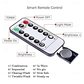 cheap Decorative Lights-St. Patrick&#039;s Day Clover Decorative Night Light 45CM 13 LEDs  - USB/Battery Dual Powered with 8-Function Remote Control for Indoor Party Atmosphere Decoration 1pc