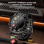 cheap Smartwatch-LOKMAT APPLLP 2 PRO Smart Watch 1.508 inch 4G LTE Cellular Smartwatch Phone 3G 4G Bluetooth Pedometer Call Reminder Heart Rate Monitor Compatible with Android iOS Women Men GPS Hands-Free Calls Media