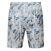 tanie Druk oceaniczny-Męskie Wzór tie-dye Motyw morski Kotwica Bokserki kąpielowe Szorty kąpielowe Spodenki surfingowe Średni Talia Moda miejska Hawajskie Codzienny Święto Streetwear Kieszeń Ściągana na sznurek Elastyczny