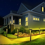 ieftine Lumini de Craciun-2/4 buc lumină solară pentru alee, lumină de grădină exterioară, iluminare automată impermeabilă, la întuneric, casă, grădină, gazon, Crăciun, Halloween, decorațiuni, lumină solară de sol