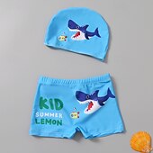 billiga Badkläder-Barn Pojkar Baddräkt Djur Kortärmad Strand Semester Gul Sommar Kläder 4 år +