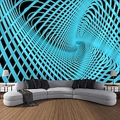 cheap Trippy Tapestries-3D Vortex Hanging Tapestry Dazzling Optical Illusion Wall Art Large Tapestry Mural Decor Photograph Backdrop Blanket Curtain Home Bedroom Living Room Decoration