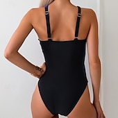 abordables Maillots une pièce et tankinis-Femme Maillot de bain 1 pièce Découpé Maillots de Bain Mosaïque Maillots de Bain Rose Claire Bleu Respirable Séchage rapide Poids Léger Sans Manches - Natation Surf Plage Eté Printemps