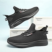 abordables Zapatillas de Correr para Hombres-Zapatillas de running de malla verde neón para hombre: zapatillas ligeras y transpirables para deportes, gimnasio y ropa informal