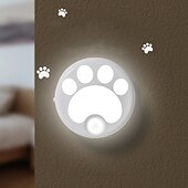 cheap Sensor Night Lights-Cat LED Night Light USB Rechargeable with Motion Sensor, Dimmable Desk Lamp for Bedroom, Bedside, Kitchen, Closet and Stairs 1pc