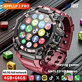 cheap Smartwatch-LOKMAT APPLLP 2 PRO Smart Watch 1.508 inch 4G LTE Cellular Smartwatch Phone 3G 4G Bluetooth Pedometer Call Reminder Heart Rate Monitor Compatible with Android iOS Women Men GPS Hands-Free Calls Media