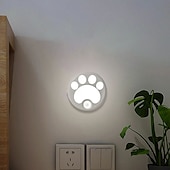 cheap Sensor Night Lights-Cat LED Night Light USB Rechargeable with Motion Sensor, Dimmable Desk Lamp for Bedroom, Bedside, Kitchen, Closet and Stairs 1pc