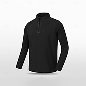 tanie Męskie elitarnie bluzy i swetry-Męskie Bluza z zamkiem błyskawicznym Czarny Niebieski Jasnoszary Ciemnoszary Wysoki Równina Zamek Sport i turystyka Codzienny Sport Trening Obuwie sportowe Lato Wiosna Odzież Bluzy z kapturem Bluzy