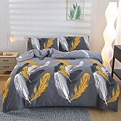 cheap Duvet Cover Sets-King Size Duvet Cover Set Simple Kingsize Bedding Bed Set Soft Brushed Microfiber with Zipper Closure Quilt Cover with 2 Pillowcases