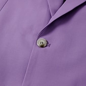 abordables Trajes de boda-Trajes de boda de hombre rosa y burdeos verano color sólido corte ajustado 3 piezas de una sola botonadura un botón