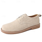 abordables Semi-formel-chaussures à lacets en daim marron clair pour hommes – chaussures décontractées confortables pour un usage quotidien et des occasions décontractées élégantes