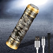 levne Holení a odstraňování chloupků-přenosný mini elektrický holicí strojek USB dobíjecí mokrý a suchý rotační holicí strojek 360° vodotěsné dvojité plovoucí holení pro pánské cestovatele nebo použití na nouzové služební cesty