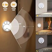 cheap Sensor Night Lights-Cat LED Night Light USB Rechargeable with Motion Sensor, Dimmable Desk Lamp for Bedroom, Bedside, Kitchen, Closet and Stairs 1pc
