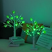 cheap Decorative Lights-St. Patrick&#039;s Day Clover Decorative Night Light 45CM 13 LEDs  - USB/Battery Dual Powered with 8-Function Remote Control for Indoor Party Atmosphere Decoration 1pc