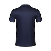 halpa Miesten klassinen poolopaita-Miesten Polo Business Polo liiketoiminta Kausaliteetti Kauluskäänne Classic Lyhythihainen Väripalikka Raita Napit Kesä 봄 &amp; Syksy Musta Rubiini Laivaston sininen Ruskea Khaki Polo