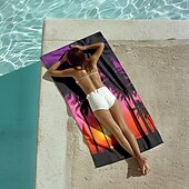 baratos conjuntos de toalhas de praia-toalha de praia de sol e praia de qualidade premium ultramacia absorvente leve durável secagem rápida design vibrante perfeito para praia piscina banhos de sol viagem acessório de verão confortável e elegante