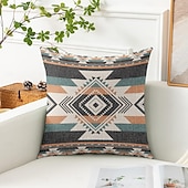 abordables Style Vintage-Housse de coussin décoratif vintage sud-ouest 1PC coussin carré en doux pour canapé housse de coussin pour chambre salon chaise