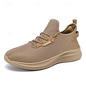 abordables Zapatillas de Correr para Hombres-Zapatillas de running de malla verde neón para hombre: zapatillas ligeras y transpirables para deportes, gimnasio y ropa informal