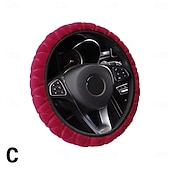preiswerte Lenkradbezüge-Auto-Lenkradbezug, Lenkradbezug, weiches, warmes Fell, universelles Zubehör, universelle Passform für 14&quot;1/2-15&quot;