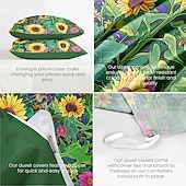 economico 100% cotone-set copripiumino floreale botanico - include copripiumino e federe - design elegante e ispirato alla natura - tessuto morbido e confortevole - perfetto per l&#039;arredamento della camera da letto