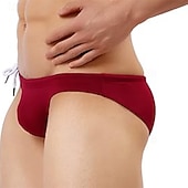 olcso Úszónadrág és deszkás rövidnadrág-Férfi Úszónadrágok Fürdőnadrág Egyszínű Zsinór Gyors szárítás Kényelmes Légáteresztő Fürdőruha Alsók Szörfözés Tengerpart Vízi sportok Nyár