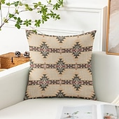 abordables Style Vintage-Housse de coussin décoratif vintage sud-ouest 1PC coussin carré en doux pour canapé housse de coussin pour chambre salon chaise