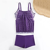 billiga One Pieces &amp; Tankinis-Dam Baddräkt Brottarrygg Badkläder Leopardtryck Badkläder Svart Rodnande Rosa Andningsfunktion Snabb tork Lättvikt Ärmlös - Simmning Surfing Strand Sommar Vår Plusstorlekar