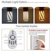ieftine Becuri Porumb LED-6w e14/e27, telecomandă fără electrod, bec cu LED de porumb, 400lm, super luminos, în trei culori, echivalent cu becuri cu halogen de 100w, potrivit pentru mai multe locuri de iluminat interior 4/6 buc.