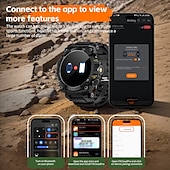 abordables Relojes inteligentes-LOKMAT ATTACK 3 PRO Reloj inteligente 1.39 pulgada Smartwatch Reloj elegante Bluetooth Podómetro Recordatorio de Llamadas Seguimiento de Actividad Compatible con Android iOS Mujer Hombre Larga espera