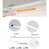 olcso szekrény világítás-2 csomagos szekrény világítás usb tápellátású intelligens led konyhai lámpa kézi seprő érzékelő lámpa nagy fényerejű háttérvilágítás szekrény szekrény fiók érzékelő lámpa 30/40 cm