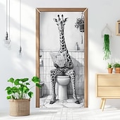 cheap Garage &amp; Door Banners-Door Decorations Door Covers Funny Animals Door Tapestry Door Curtain Decoration Backdrop Indoor/Outdoor Door Banner for Front Door Farmhouse
