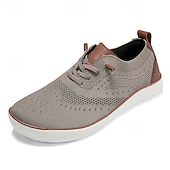 cheap Men&#039;s Sneakers-Men&#039;s Lightweight Barefoot Shoes Knit Sneakers - Breathable Casual Shoes with Lace-Up Design for Walking, Travel and Daily Wear