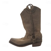 abordables Calzado-Retro Antiguo Medieval Renacimiento Zapatos bota vaquera Botas planas de jazz Feria del Renacimiento Pirata élfico Remache Hombre Mujer Pirata Steampunk Víspera de Todos los Santos Carnaval Mascarada