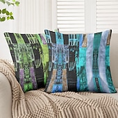 ieftine Stil vintage-Husă decorativă vintage etnică pentru perne 1PC husă moale pătrată pentru perne de canapea husa pentru dormit living canapea fotoliu